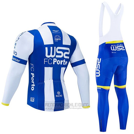 2020 Fahrradbekleidung W52 Fc Porto Wei Blau Trikot Langarm und Tragerhose